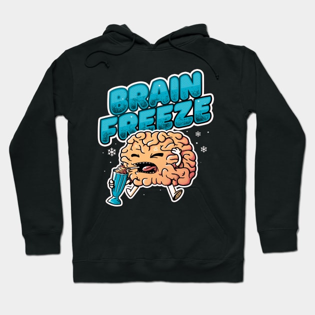 Brain Freeze - Funny Summer Ice Cream Gift Hoodie by eduely